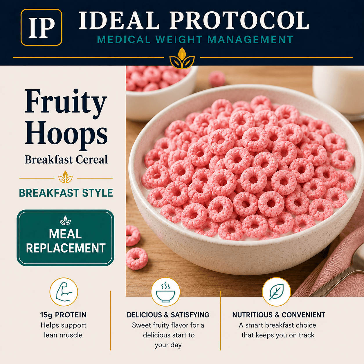 Fruity Hoops Breakfast Cereal product image